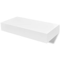 vidaXL Окачени стенни рафтове с чекмеджета, 2 бр, бели, 48 см