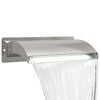 vidaXL Водопад за басейн с LED Неръждаема стомана 304 51 x 26 x 13 см