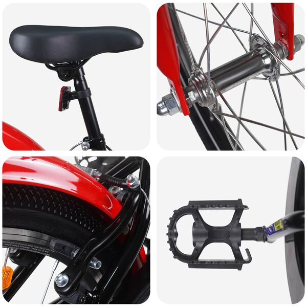 vidaXL Детски Велосипед 20 инча за 6&ndash;11 години Синьо и Бяло