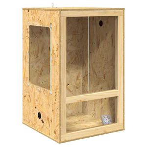 vidaXL Терариум Кафяво 50 x 50 x 80 cm ОСБ