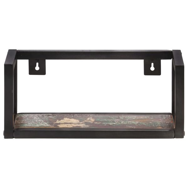 vidaXL Рафтове за стена, 2 бр, 40 см, регенерирано дърво масив