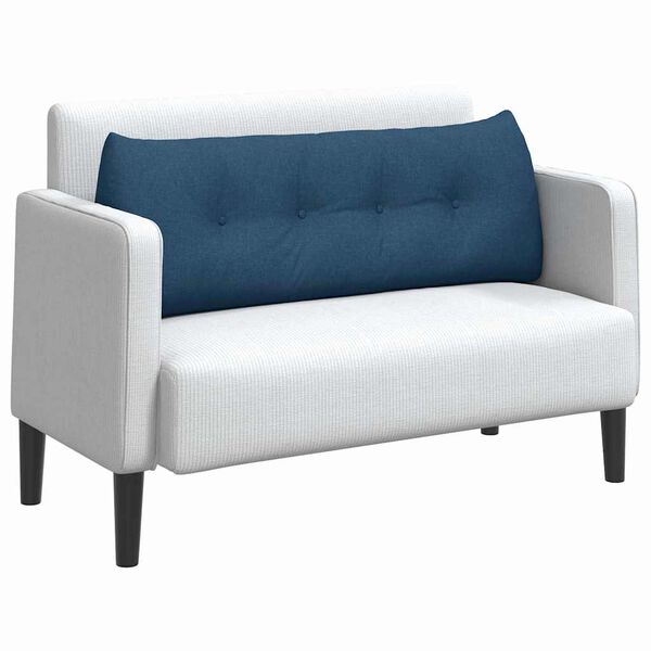 vidaXL Възглавница за гръб Синьо 140 x 24 x 50 см текстил