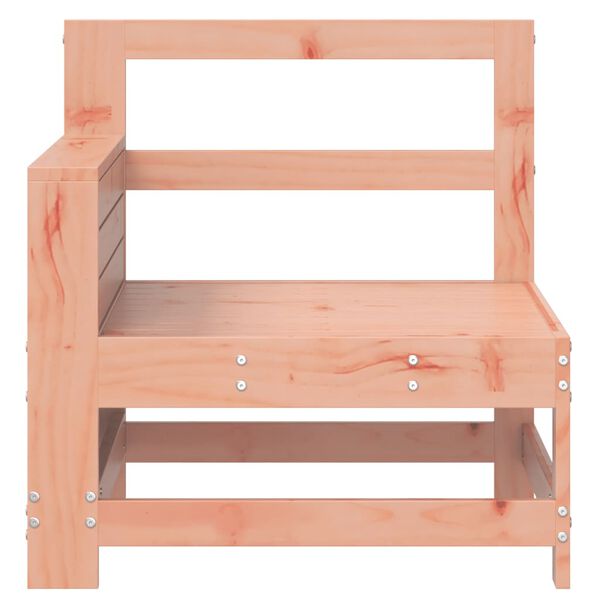 vidaXL Градински диван с подлакътник, 69x62x70,5 см, дугласки масив