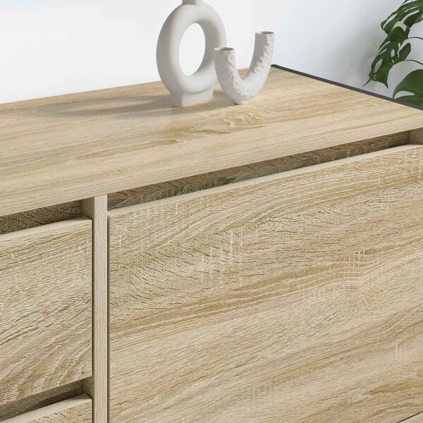 vidaXL ТВ шкаф с чекмедже Сонома 100 x 36 x 49.5 см Инженерно дърво