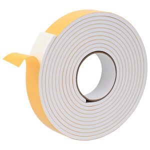 vidaXL Самоотлепваща се пяна лента 10 бр. Бяло 40mm x 5m CR пяна