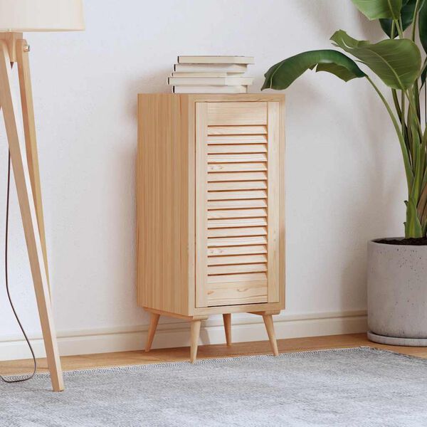 vidaXL Врата на шкафа с извит дизайн 61,5x29,5cm масивна дървесина бор