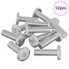 vidaXL Винт 12 pcs Сребрист 8 х 25 мм Стомана