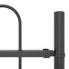 vidaXL Градска ограда 4 pcs Сив 6,8 x 1,2 м Прахово боядисана стомана