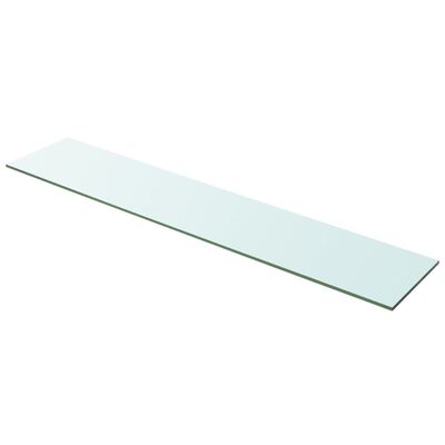 vidaXL Плоча за рафт, прозрачно стъкло, 100 x 20 см