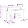 vidaXL Масичка за кафе от старо дърво 101x49x52 cm Инженерна дървесина