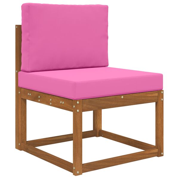 vidaXL Възглавница за диван на открито 2 pcs Розово Полиестер