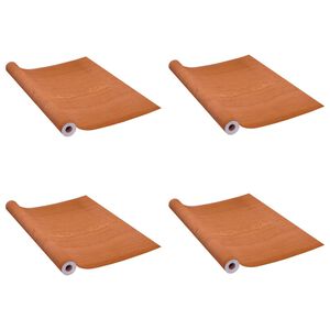 vidaXL Самозалепващо фолио за врати, 4 бр, светъл дъб, 210x90 см, PVC