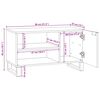 vidaXL ТВ Единици Бяло 80 x 33 x 46 см Инженерно дърво
