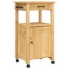 vidaXL Кухненска количка "MONZA" 48x40x88,5 см борово дърво масив