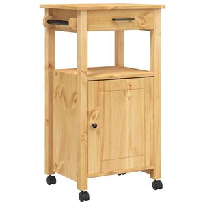 vidaXL Кухненска количка "MONZA" 48x40x88,5 см борово дърво масив