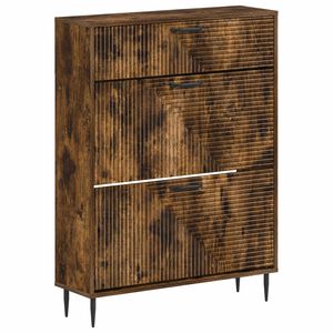 vidaXL Шкаф за обувки HAARLEM 78 x 24 x 103 см Инженерна дървесина