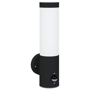 vidaXL Външна стенна лампа Черно 12 x 8,5 x 29 см