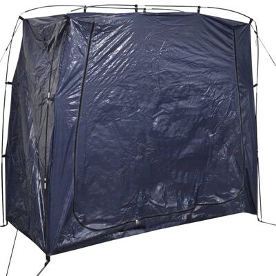 vidaXL Палатка за съхранение на велосипед, 200x80x150 cм, синя