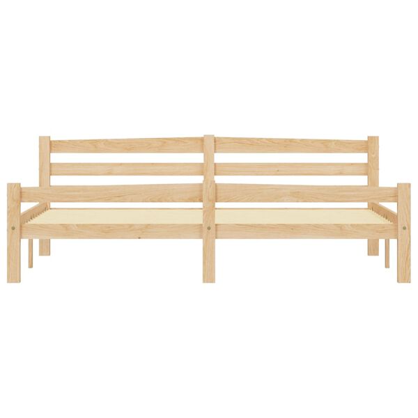 vidaXL Рамка за легло с 2 чекмеджета, бор масив, 180х200 см