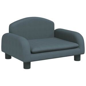 vidaXL Кучешко легло кучешкосиво 50x40x30 см текстил