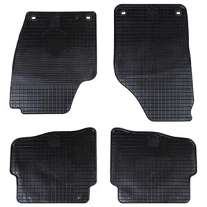 vidaXL Автомобилен килим 4 pcs Черно подходящ за VW POLO 10 / 01-09 NS
