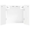 vidaXL Кабинет за дартборд ZWOLLE Бяло 52,5 x 10,5 x 57,5 см