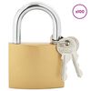 vidaXL U Lock с ключове 100 pcs Месинг Желязо
