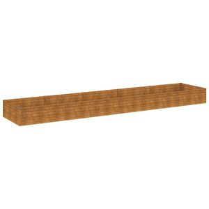 vidaXL Градинска повдигната леха 482x100x36 см кортенова стомана
