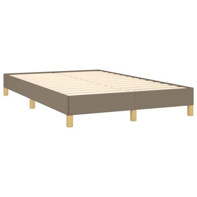 vidaXL Боксспринг легло с матрак, таупе, 120x200 см, плат