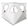 vidaXL Ловна шатра Бял blackout 145 x 145 x 150 см Полиестер и стомана