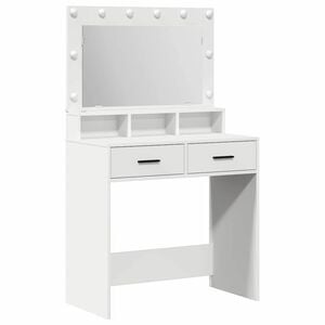 vidaXL Тоалетка Бяло 79 x 41 x 135 см Инженерна дървесина