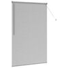 vidaXL Щора за прозорец С завеси Сребрист Алуминий