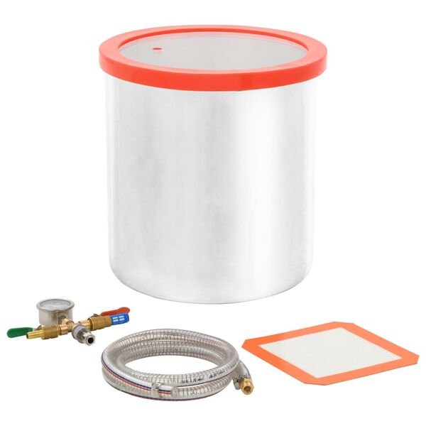 vidaXL Вакуумна камера, неръждаема стомана, 18,9 л