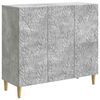 vidaXL Служебен шкаф Бетонно сиво 89 x 34,5 x 80 см