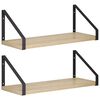 vidaXL Стени за рафтове 2 бр. Дъб сонома 40 x 16 x 15,5 cm