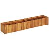 vidaXL Градинска повдигната леха, 150x30x25 см, акациево дърво масив