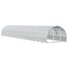 vidaXL Кокошарник Сребристо 800 x 150 x 100 см Поцинкована стомана