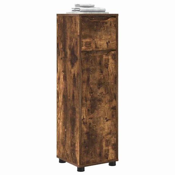 vidaXL Шкаф за баня Димян дъб 30,5 x 30 x 101 см Инженерно дърво