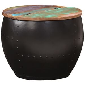 vidaXL Маса за кафе, 53x43 см, регенерирано дърво масив