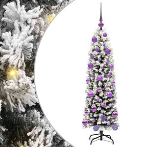 vidaXL С изкуствено коледно дърво с 150 LED светодиода Зелен 120 cm