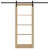 vidaXL Преплъзваща се врата ORKDAL Естествен 83 x 202 см