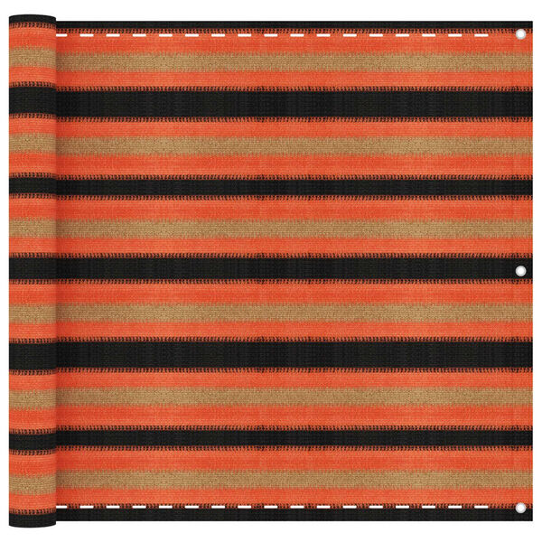 vidaXL Балконски параван, многоцветен, 90x500 см, HDPE