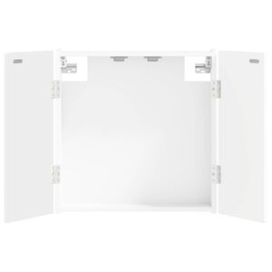 vidaXL Кабинет за дартборд DELFT Бяло 52,5 x 10,5 x 53,5 см