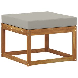 vidaXL Външна табуретка Солидно акациево дърво Естествен