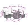 vidaXL Градински Софа Комплект със съхранение 10 pcs Бежово Полиратан