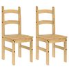 vidaXL Трапезни столове 2 бр 40x46x99 см бор масив