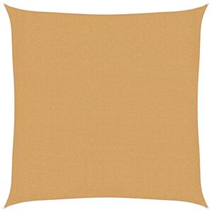 vidaXL Платно-сенник, 160 г/м&sup2;, квадратно, пясъчно, 2x2 м, HDPE