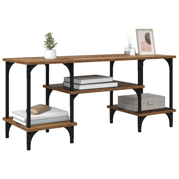 vidaXL ТВ шкаф Старо дърво 102 x 35 x 45,5 см