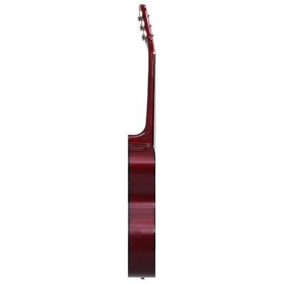 vidaXL Уестърн акустична cutaway китара с 6 струни, 38", липово дърво