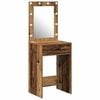vidaXL Тоалетка Старо дърво 50 x 41 x 135 см Инженерно дърво